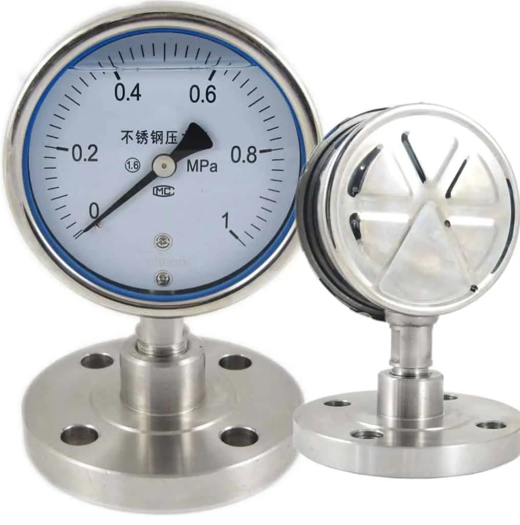 SI-D100-Diaphragm-pressure-gauge