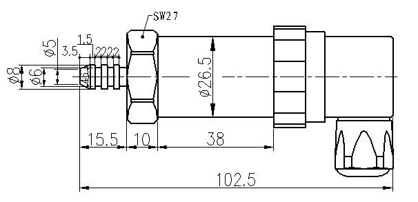 SI-503K-Gas-Pressure-Sensor-Dimensions